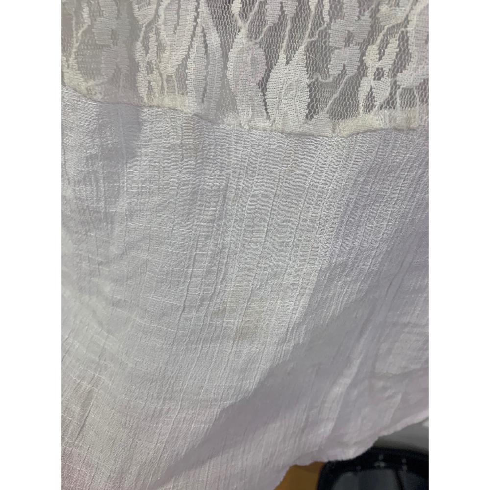 White laced asymmetrical maxi skirt size S by & by - Picture 2 of 10